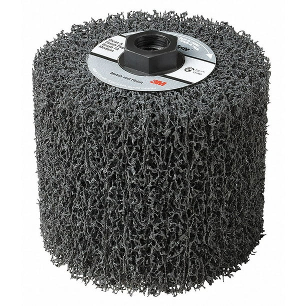 4-1/2 Diameter x 4 Width 5A Density 5/8-11 Thread Aluminum Oxide Match and Finish Flap Brush TM Medium Grit Scotch-Brite Pack of 1 4-1/2 Diameter x 4 Width 5A Density 5/8-11 Thread Aluminum Oxide Match and Finish Flap Brush TM Medium Grit Scotch-Brite Pack of 1